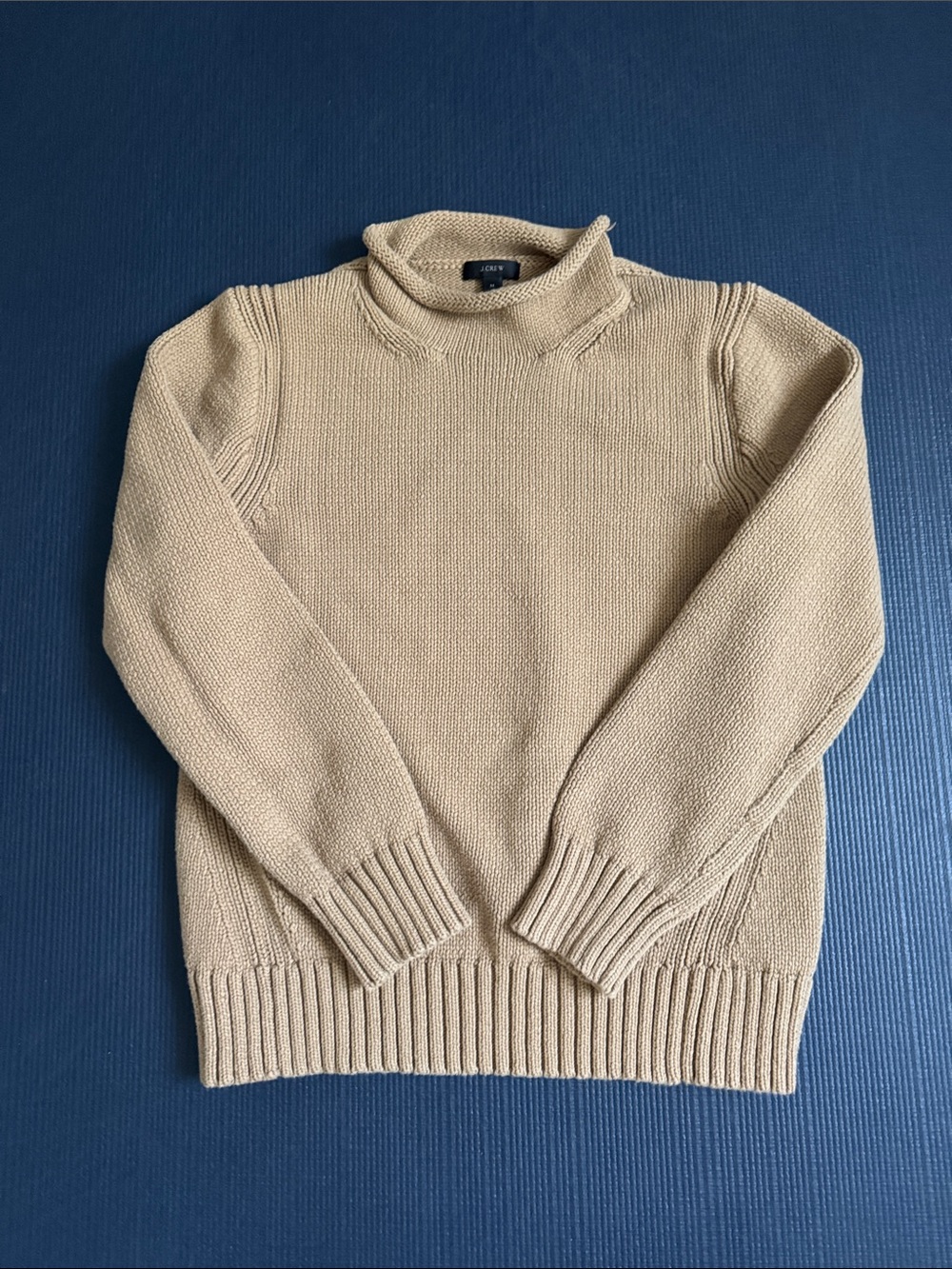 J. Crew Rollneck Sweater, Camel, Medium